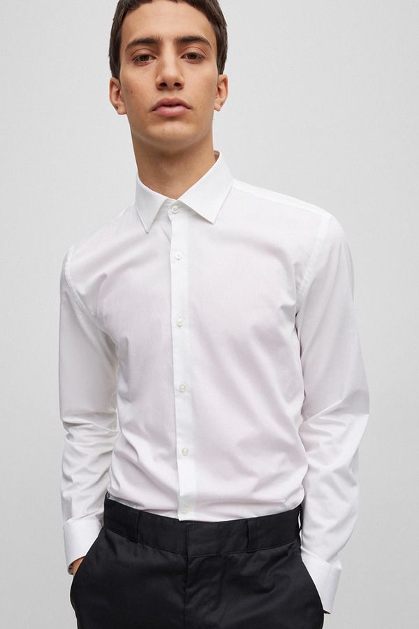 SHIRT HUGO - 199 WHITE